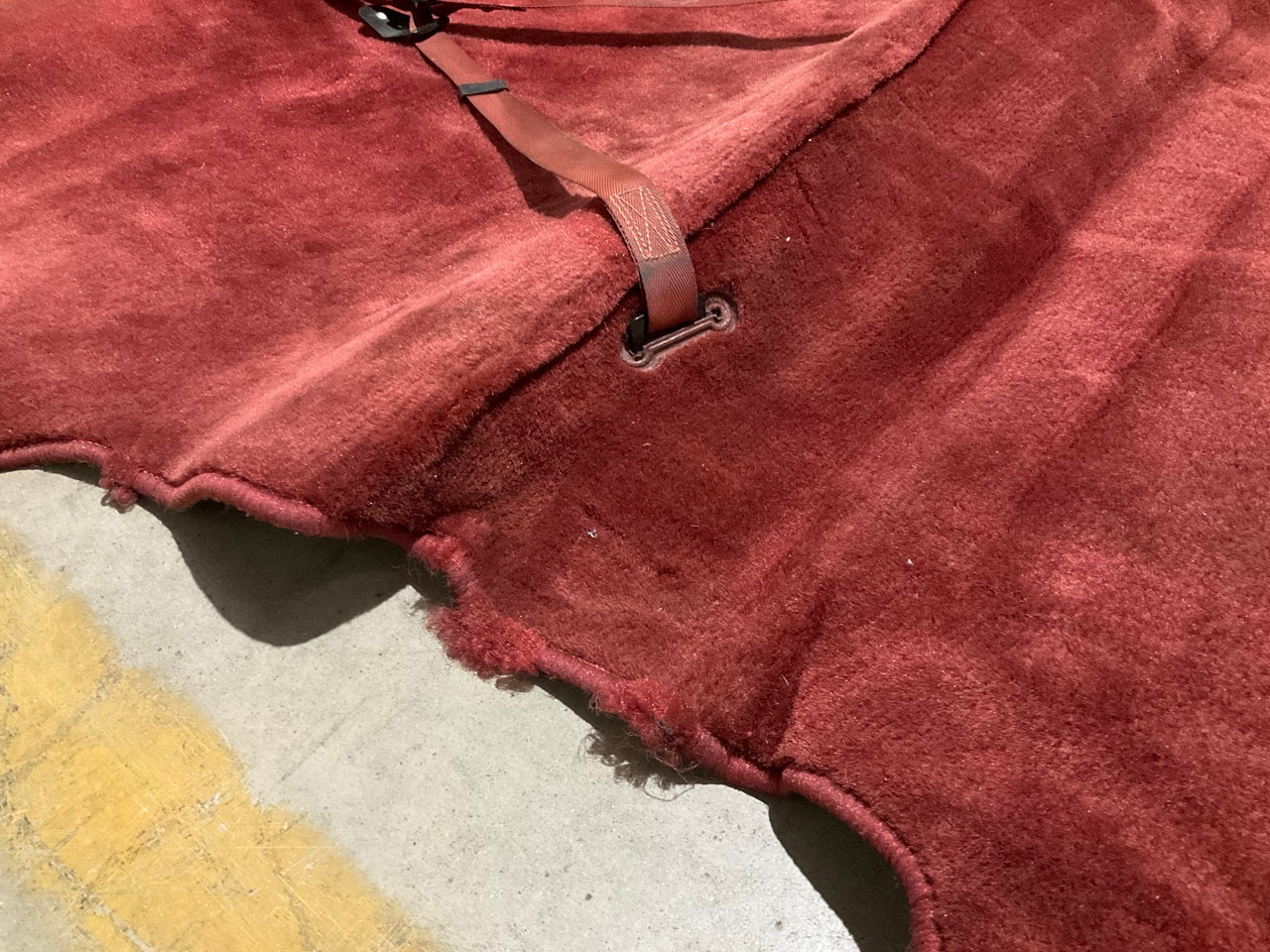 USED - Original Red Carpet Interior Trim Removed From 1986 300zx Z31 Turbo