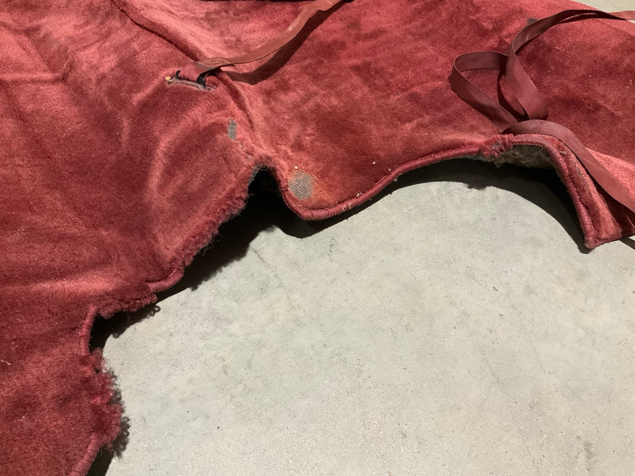 USED - Original Red Carpet Interior Trim Removed From 1986 300zx Z31 Turbo