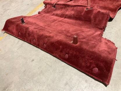 USED - Original Red Carpet Interior Trim Removed From 1986 300zx Z31 Turbo