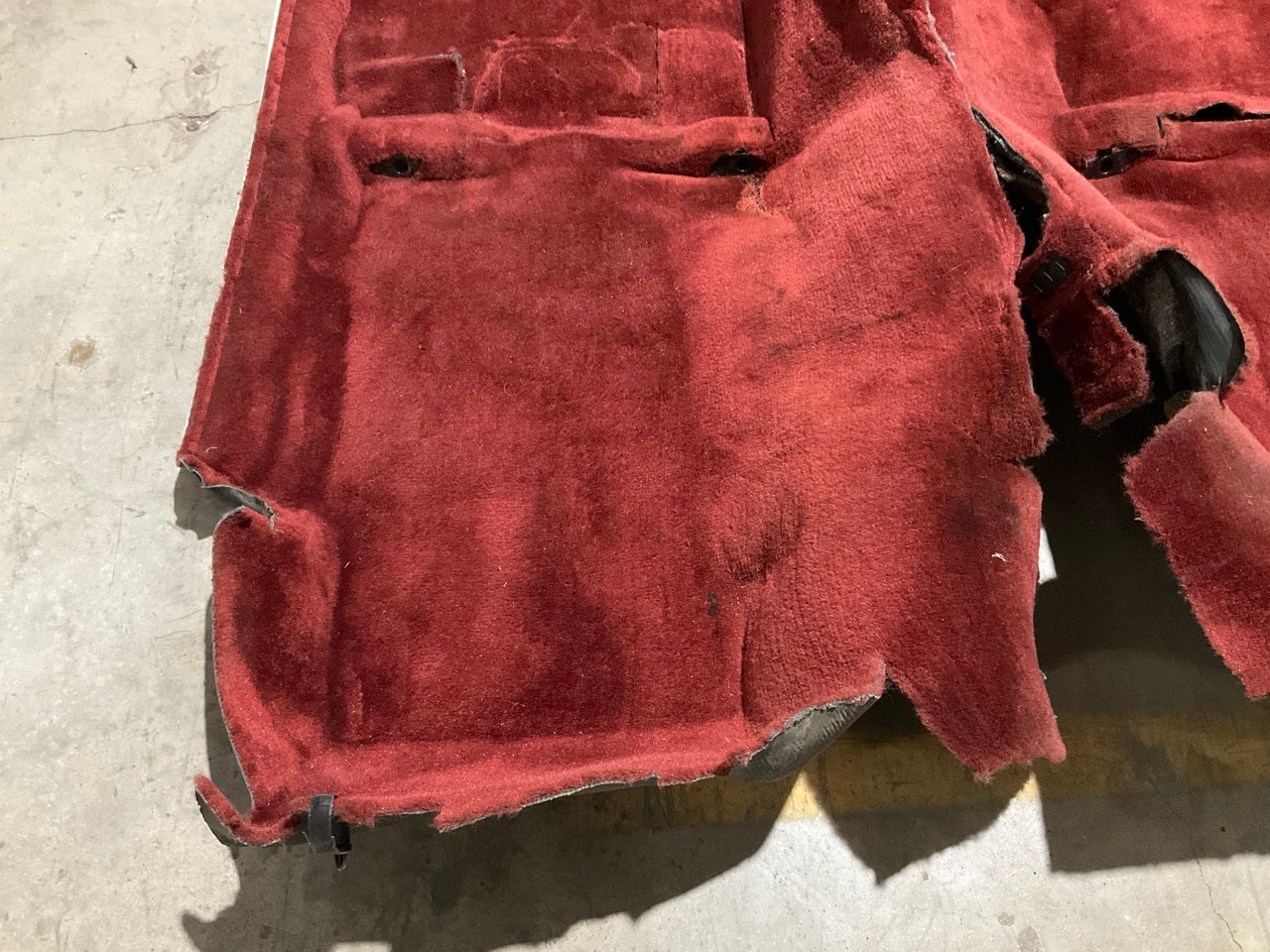 USED - Original Red Carpet Interior Trim Removed From 1986 300zx Z31 Turbo