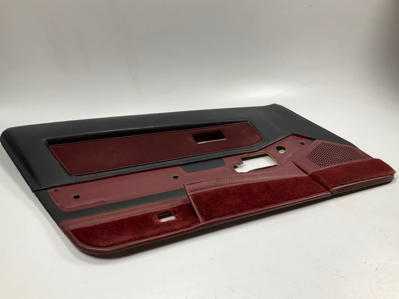 USED, PAINTED Black Over Red Interior Door Panel Cards OEM For 1984-86 300zx Z31