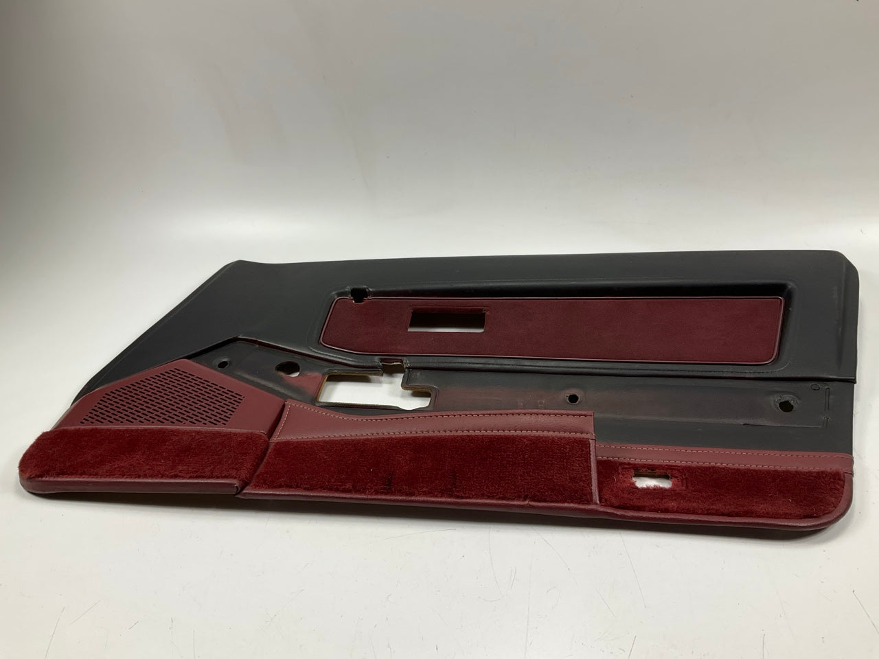 USED, PAINTED Black Over Red Interior Door Panel Cards OEM For 1984-86 300zx Z31