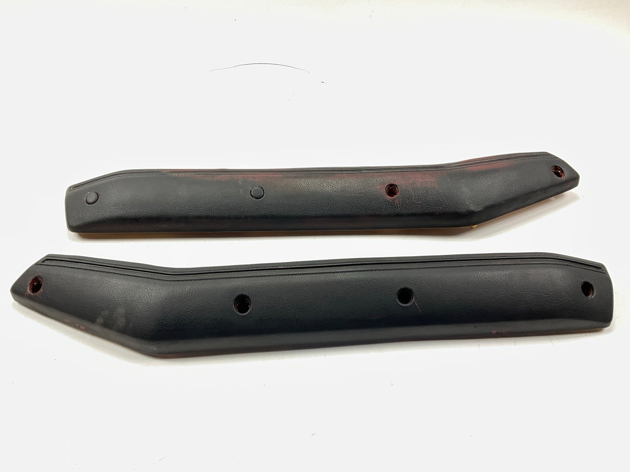 PAINTED Black (Over Red) Interior Door Handle Arm Rests OEM For 84-86 300zx Z31