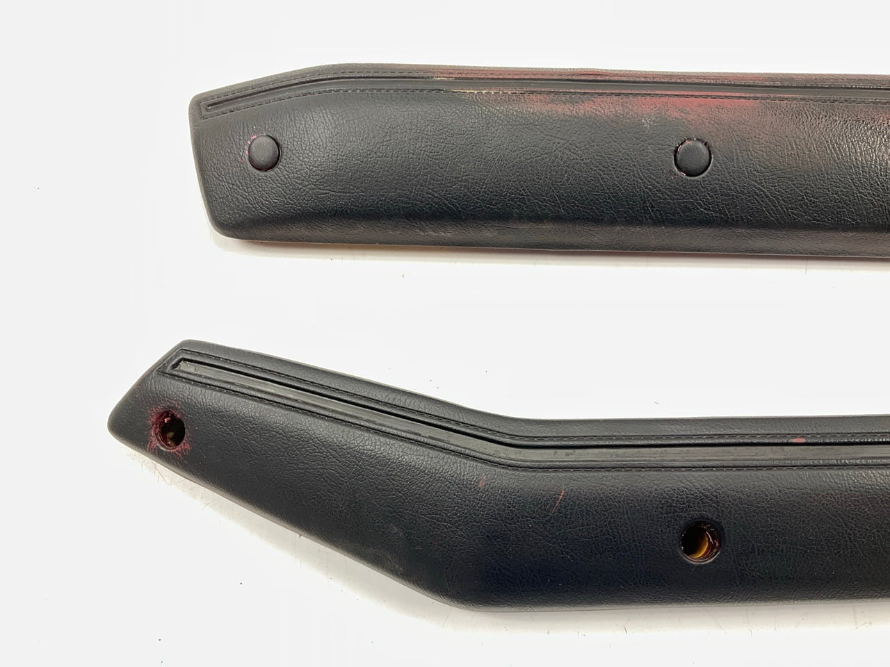 PAINTED Black (Over Red) Interior Door Handle Arm Rests OEM For 84-86 300zx Z31