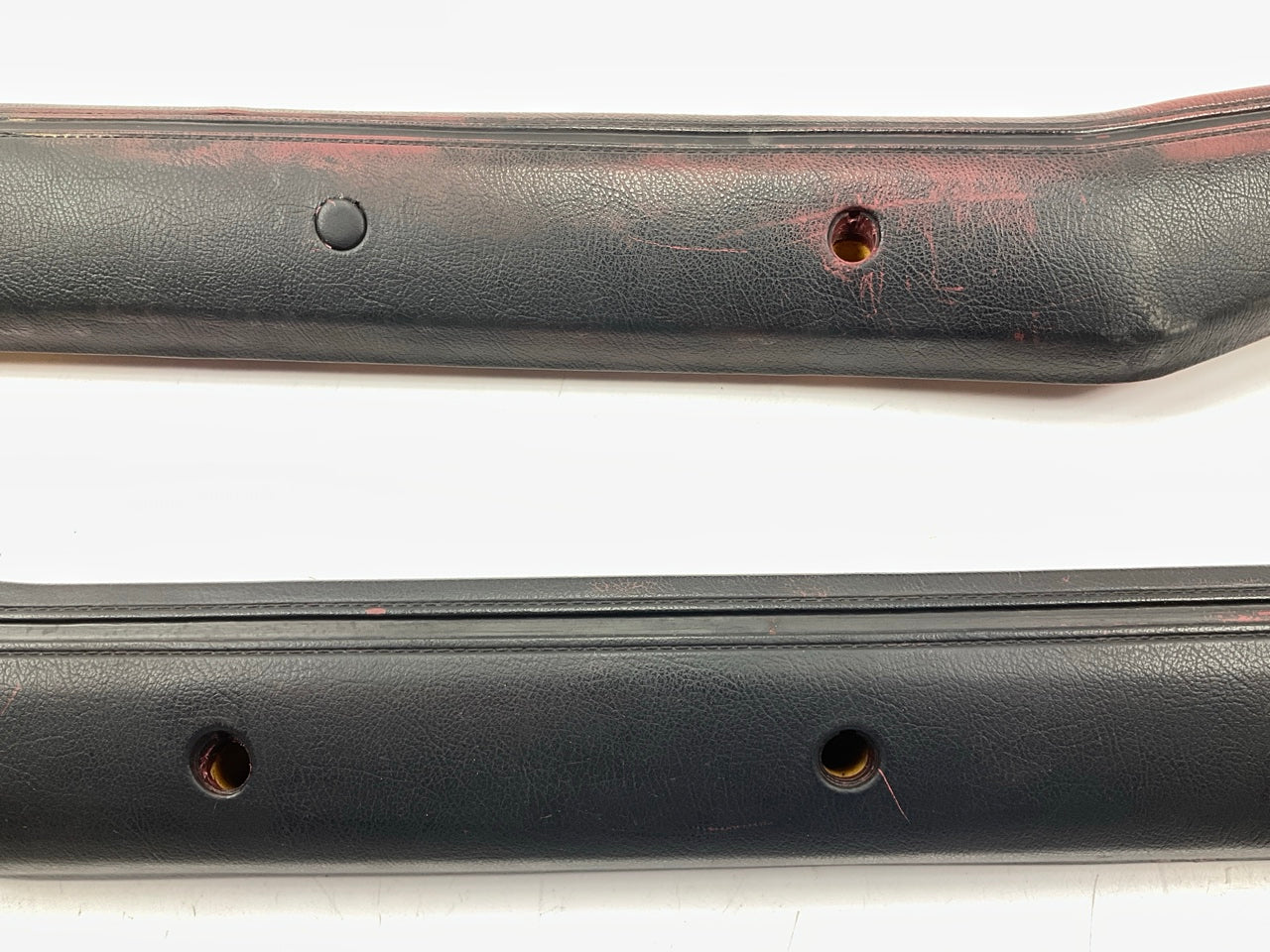 PAINTED Black (Over Red) Interior Door Handle Arm Rests OEM For 84-86 300zx Z31