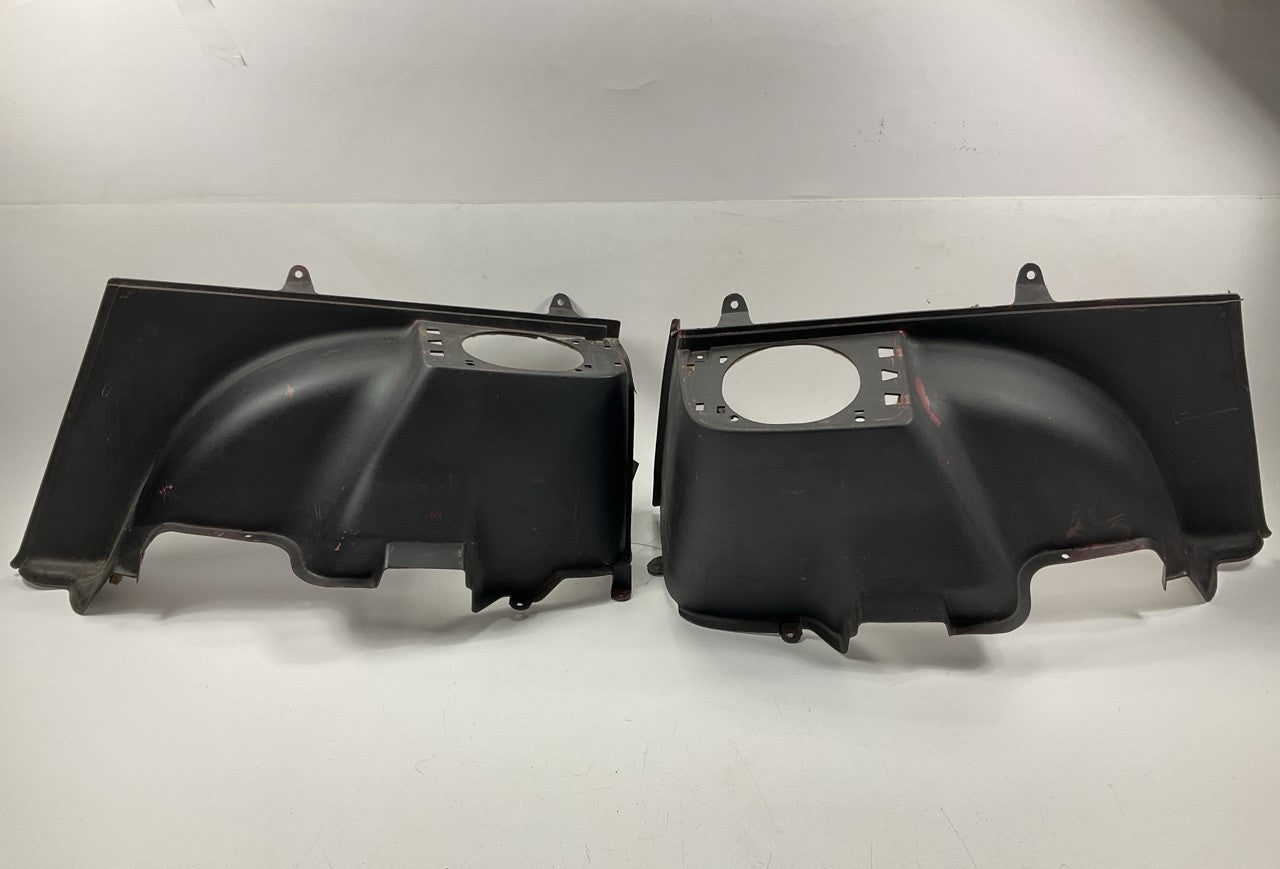 Painted Black (Over Red) Rear Quarter Panel Trim Set OEM For 1984-1986 Z31 300zx