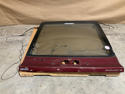 USED, NO RUST Good Rear Hatch With Glass OEM For 84-89 Nissan 300zx Z31 2-seater