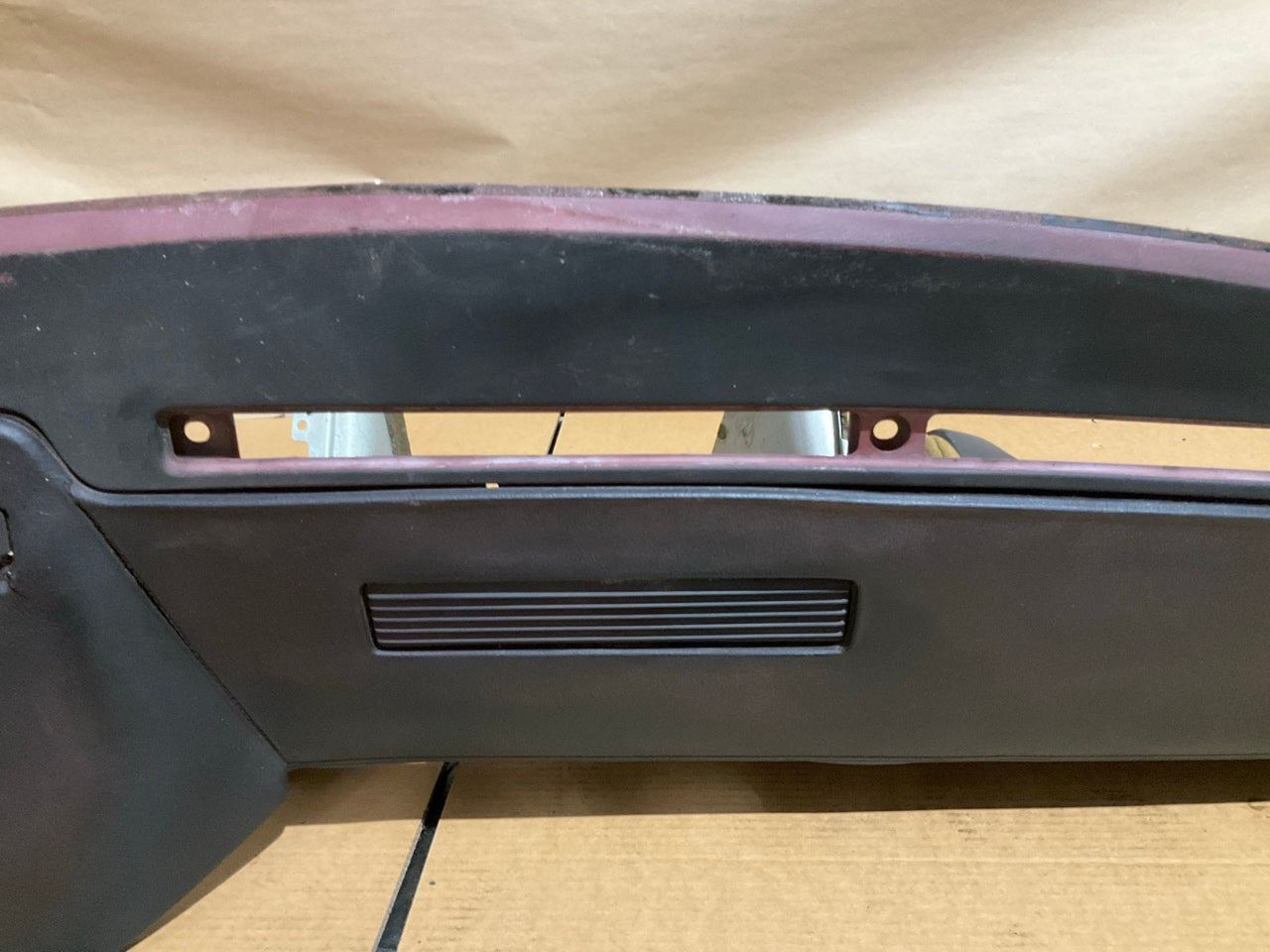 PAINTED BLACK (Over Original Red) OEM Used Dashboard For 84-86 Nissan 300zx Z31