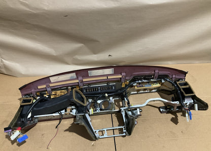 PAINTED BLACK (Over Original Red) OEM Used Dashboard For 84-86 Nissan 300zx Z31