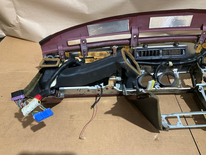 PAINTED BLACK (Over Original Red) OEM Used Dashboard For 84-86 Nissan 300zx Z31