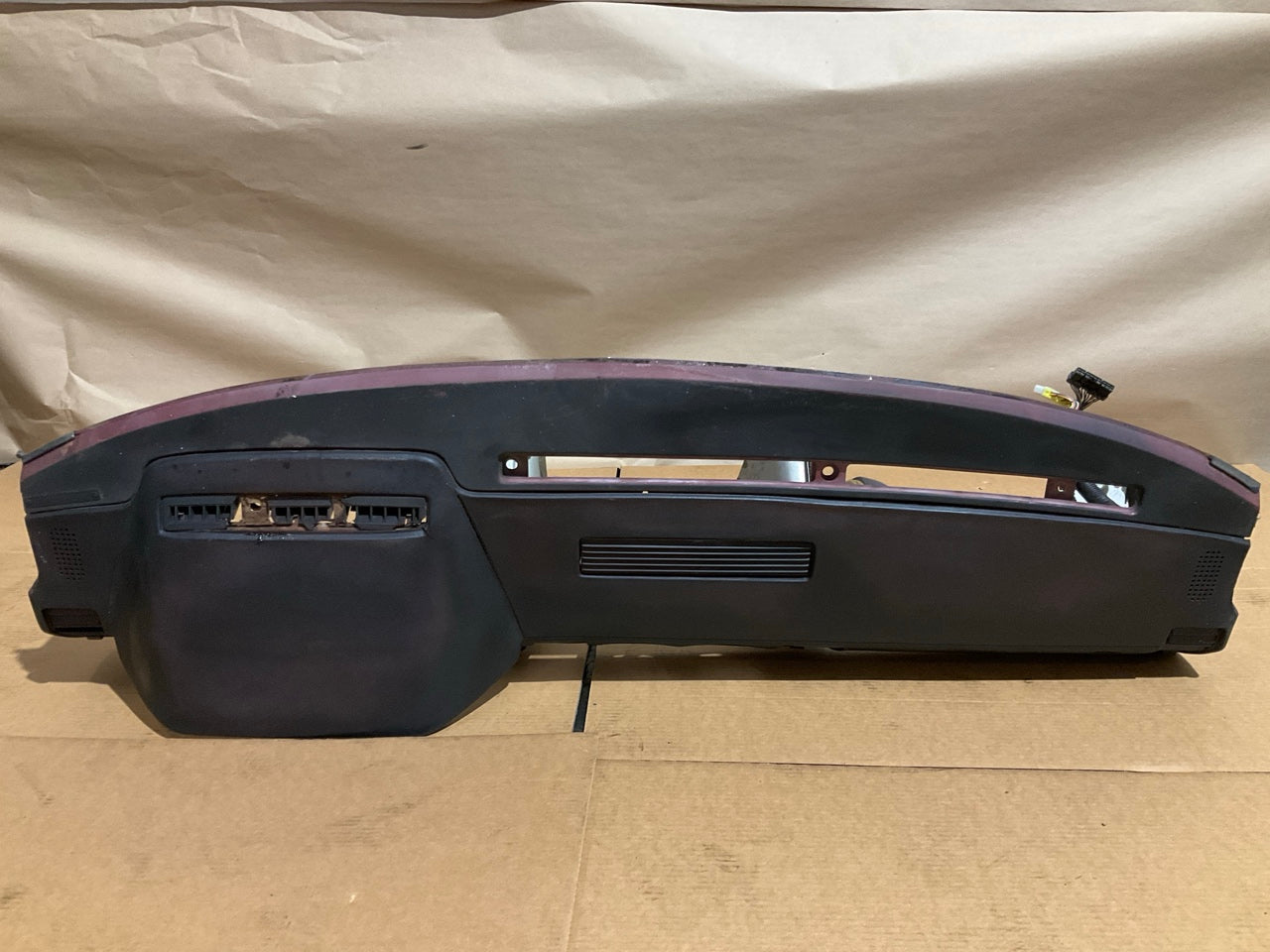 PAINTED BLACK (Over Original Red) OEM Used Dashboard For 84-86 Nissan 300zx Z31