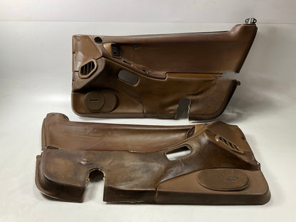 ROUGH SHAPE, SEE PHOTOS - USED Brown Door Panels PAIR For 90-96 300zx Z32 2+0