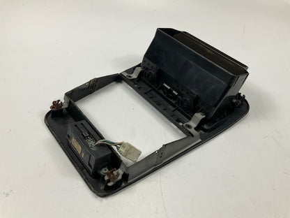 USED Black Center Dash A/C Vent Radio Trim Bezel With Clock For 90-96 300zx Z32