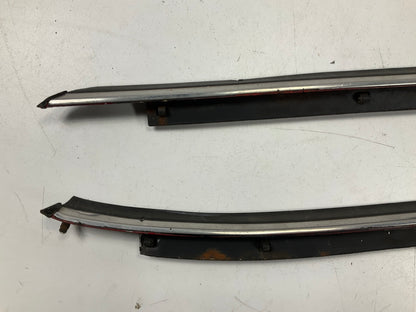 USED #546 Left & Right Chrome Door Top Molding Set OEM For 79-83 Datsun 280zx