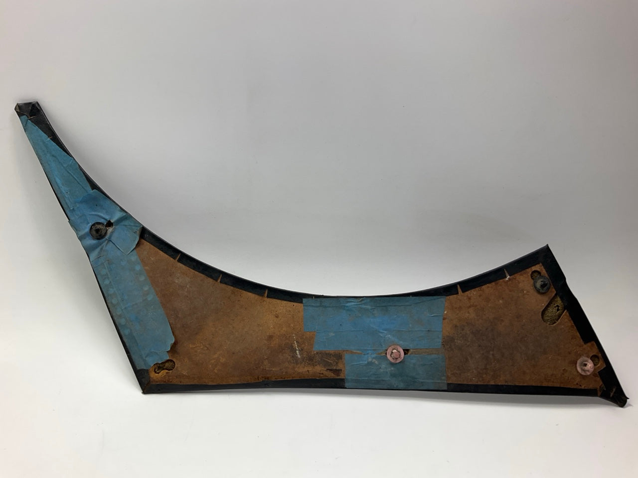 ROUGH SHAPE, SEE PHOTOS - Left Dog Leg Black Interior Panel For 1977-1978 280z
