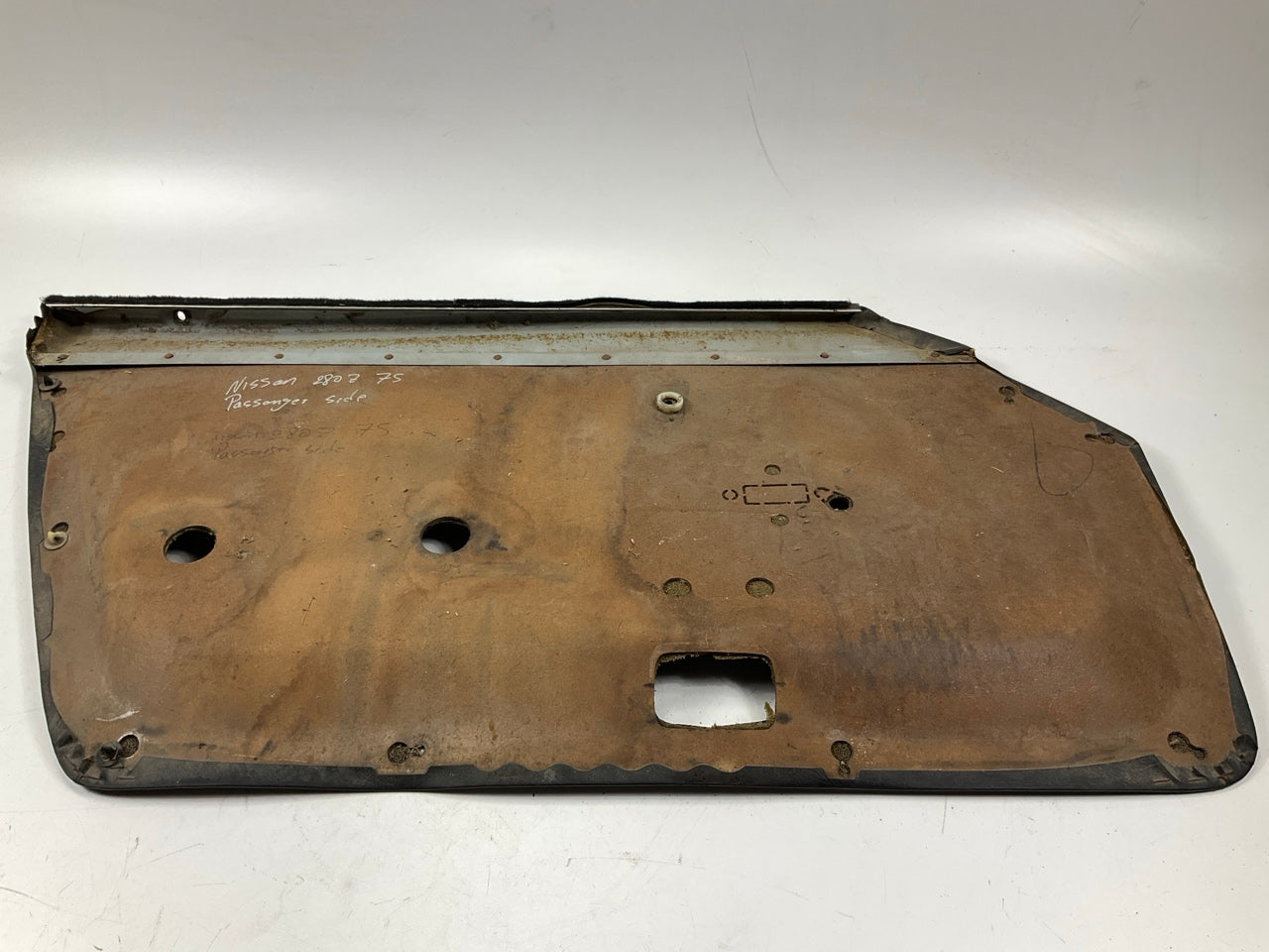 USED, AS-SHOWN, Black Right Passenger Side Door Panel For 74-78 Datsun 260z 280z