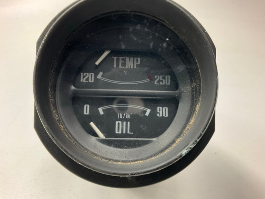 USED #607 -  Oil Pressure Water Temp Gauge OEM For 1970-1973 Datsun 240z