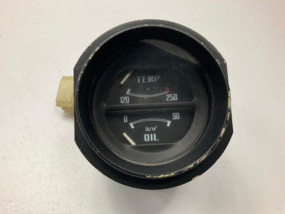 USED #608 - Oil Pressure Water Temp Gauge OEM For 1975-1978 Datsun 280z