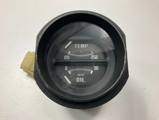 USED # 610 - Oil Pressure Water Temp Gauge OEM For 1975-1978 Datsun 280z