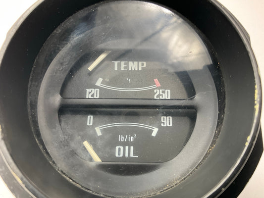 USED # 610 - Oil Pressure Water Temp Gauge OEM For 1975-1978 Datsun 280z