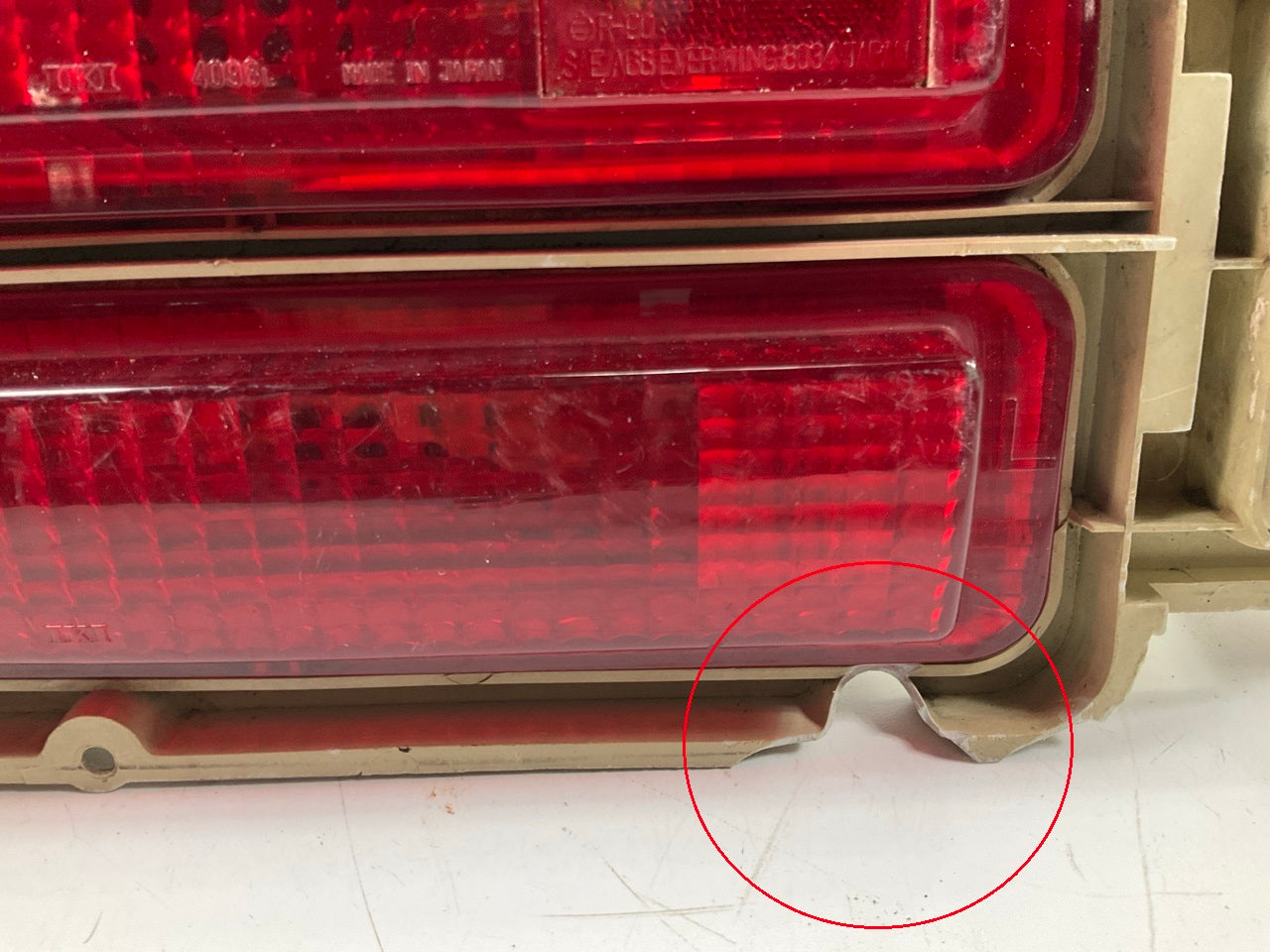 USED # 625, SEE PHOTOS - Left Drivers Taillight Tail Lamp For 75-78 Datsun 280z