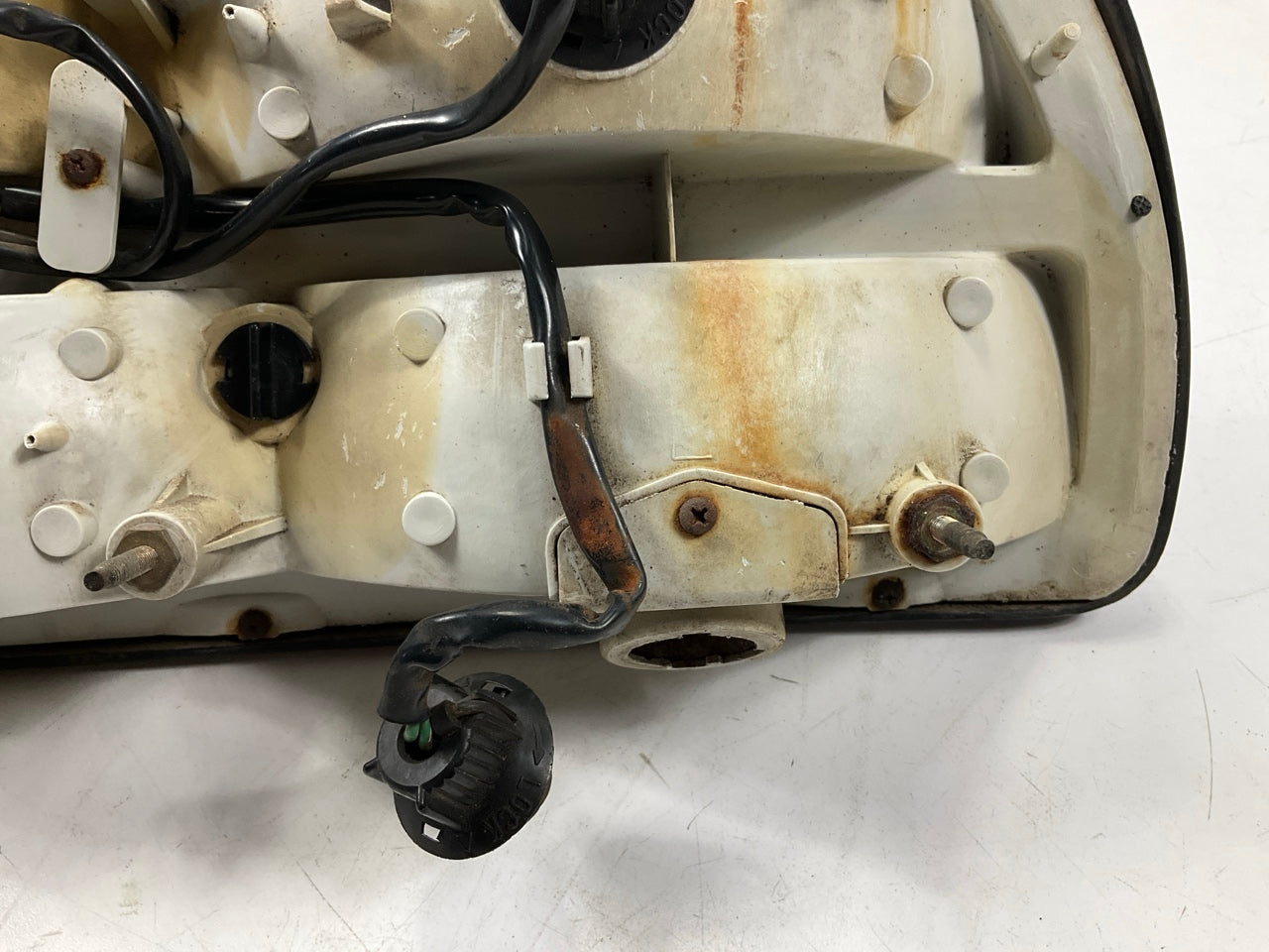 CRACKED/BROKEN, AS-SHOWN - Left Drivers Side Taillight Stop Lamp For 79-81 280zx