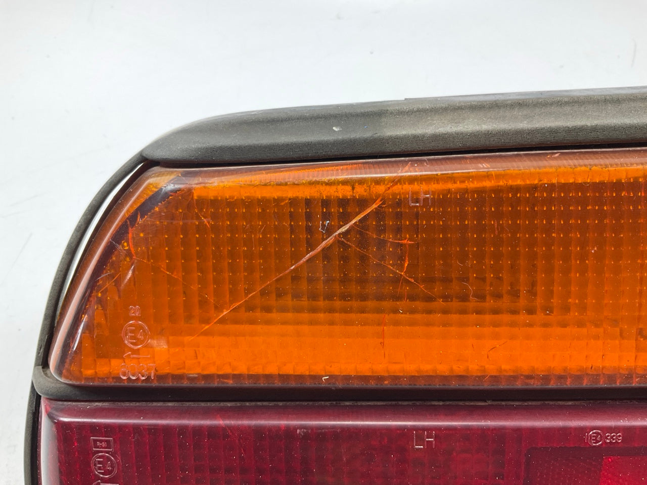 CRACKED/BROKEN, AS-SHOWN - Left Drivers Side Taillight Stop Lamp For 79-81 280zx