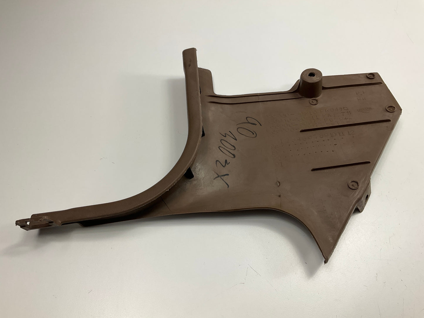 USED  Right Lower Side Kick Panel Trim Finisher, Brown, For 1990-1996 300zx Z32