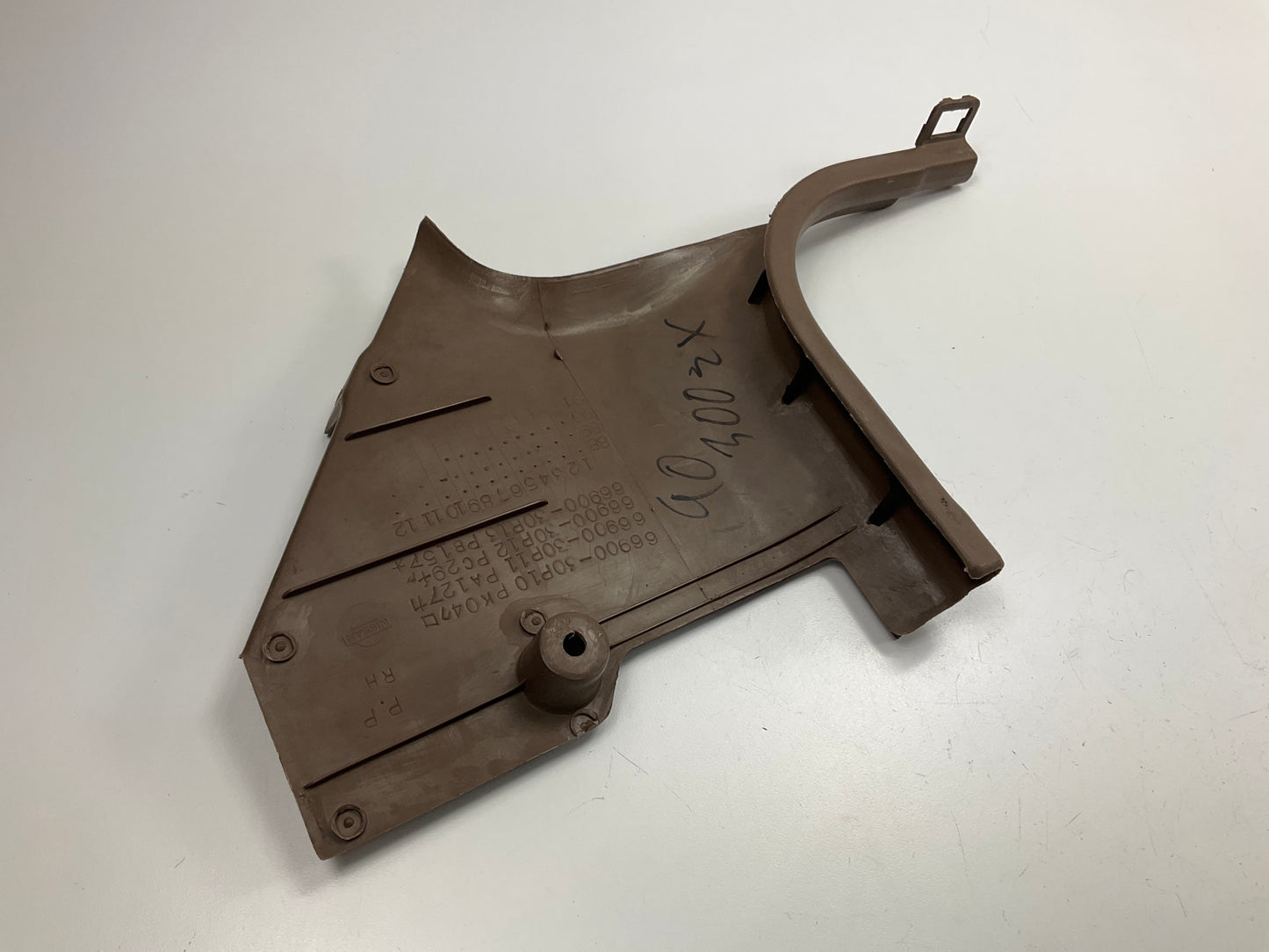 USED  Right Lower Side Kick Panel Trim Finisher, Brown, For 1990-1996 300zx Z32