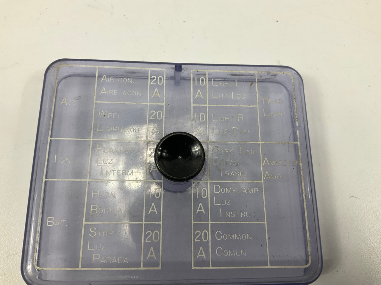 USED - Original OEM Clear Fuse Box Cover For Datsun 240z