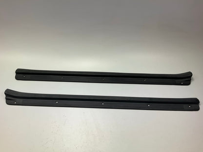 USED #769 - Black Interior Door Sill Scuff Plates, Pair, OEM For 90-96 300zx Z32