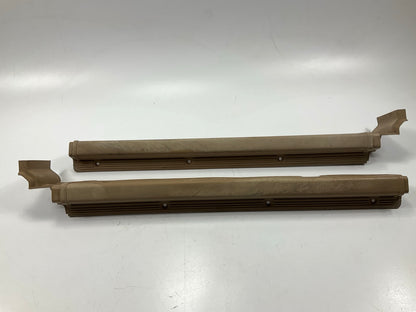 USED, SEE PHOTOS - Brown Left & Right Door Kick Door Sill Plates For 79-83 280zx