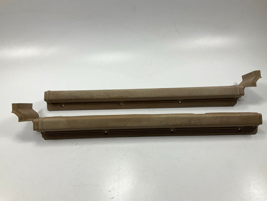 USED, SEE PHOTOS - Brown Left & Right Door Kick Door Sill Plates For 79-83 280zx