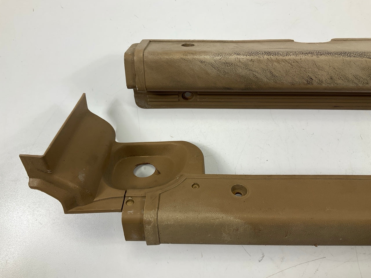 USED, SEE PHOTOS - Brown Left & Right Door Kick Door Sill Plates For 79-83 280zx