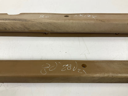 USED, SEE PHOTOS - Brown Left & Right Door Kick Door Sill Plates For 79-83 280zx