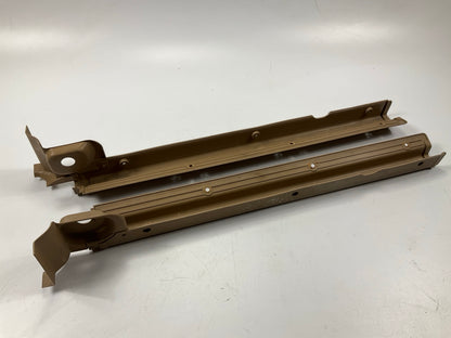 USED, SEE PHOTOS - Brown Left & Right Door Kick Door Sill Plates For 79-83 280zx