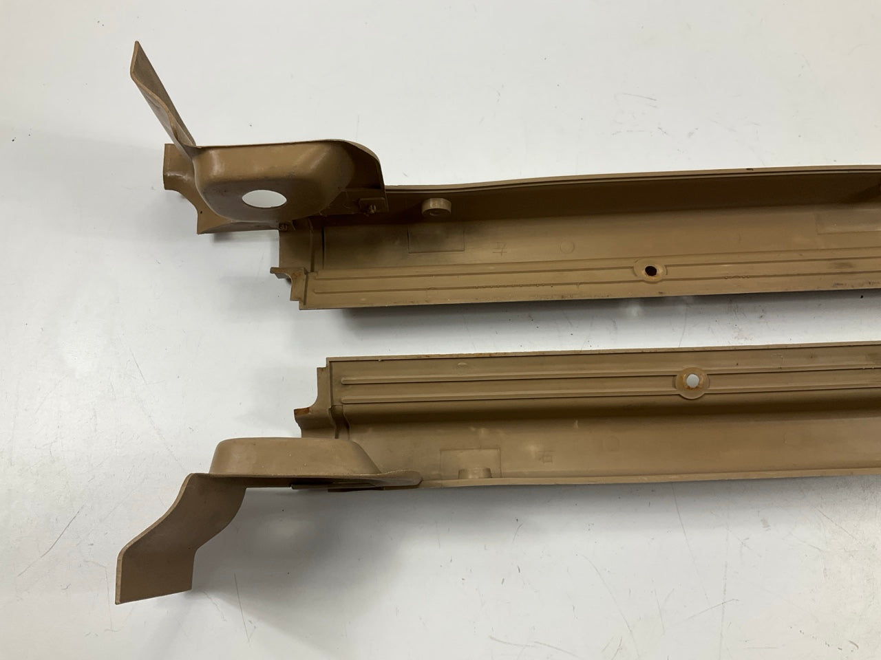 USED, SEE PHOTOS - Brown Left & Right Door Kick Door Sill Plates For 79-83 280zx