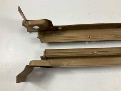 USED, SEE PHOTOS - Brown Left & Right Door Kick Door Sill Plates For 79-83 280zx