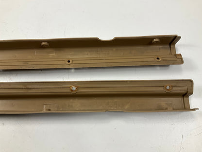 USED, SEE PHOTOS - Brown Left & Right Door Kick Door Sill Plates For 79-83 280zx