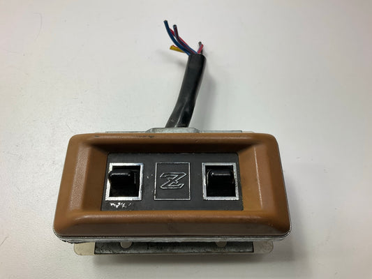 USED Front Left Door Master Power Window Switch, Brown, For 79-83 Datsun 280zx