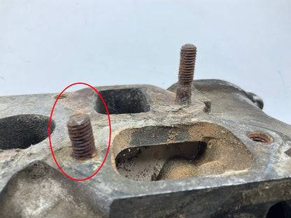USED, BROKEN STUD - OEM For Datsun ''E88'' Core Cylinder Head COMES AS IS AS SHOWN
