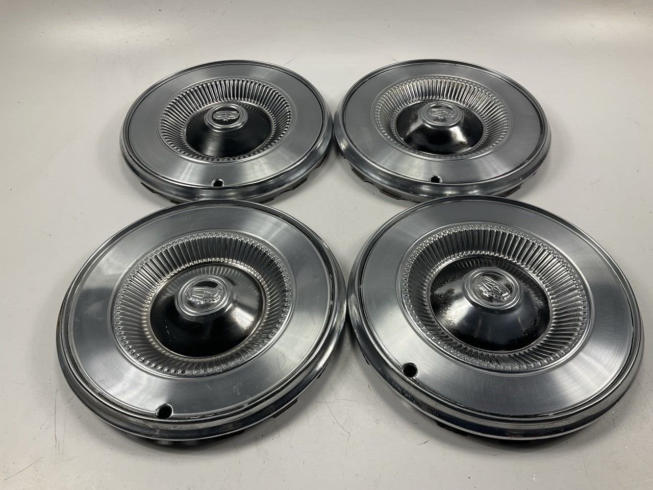 USED 1970-1975 Mercury Comet, Montego, Cougar, Marquis 14'' Hub Caps, Set Of 4