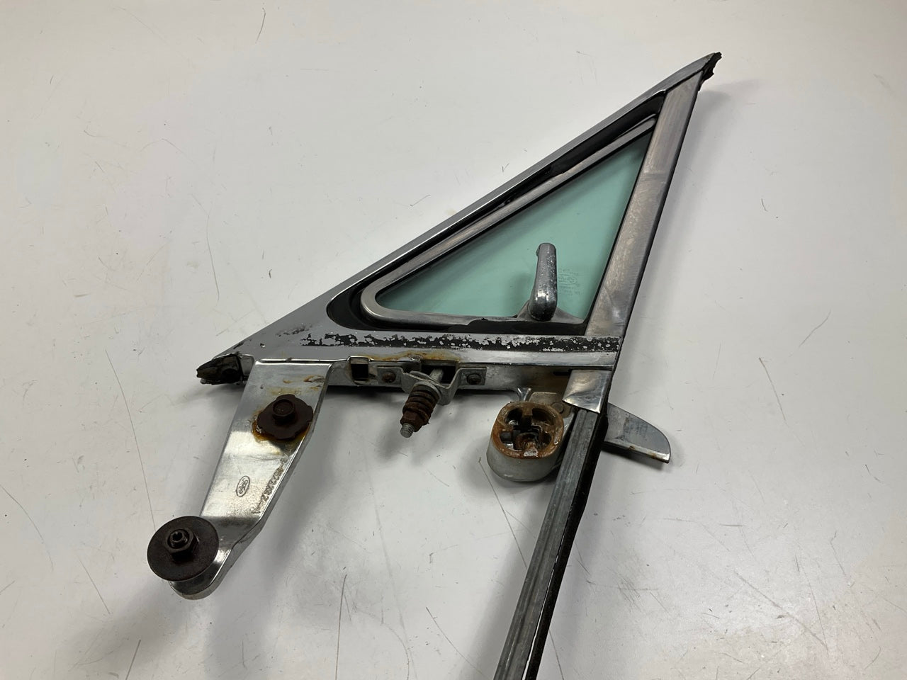 USED - OEM Front Right Vent Window Glass & Frame 1967-1968 Ford Mustang & Cougar