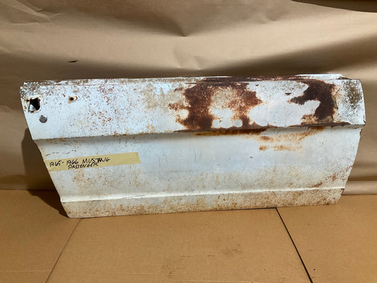 Rough - See Photos - USED OEM Right Passengers Door Shell 1965-1966 Ford Mustang