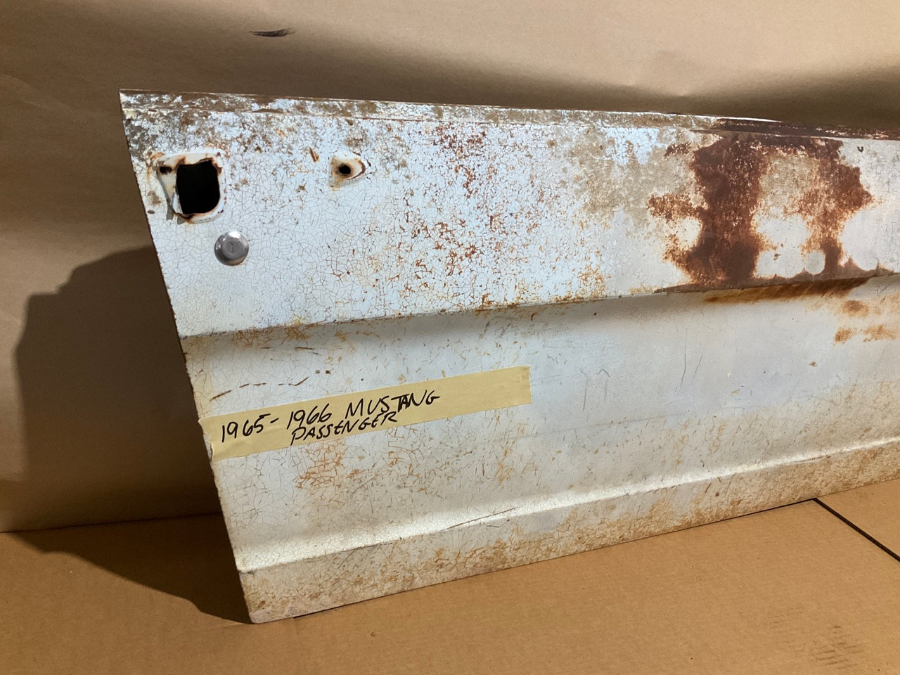 Rough - See Photos - USED OEM Right Passengers Door Shell 1965-1966 Ford Mustang