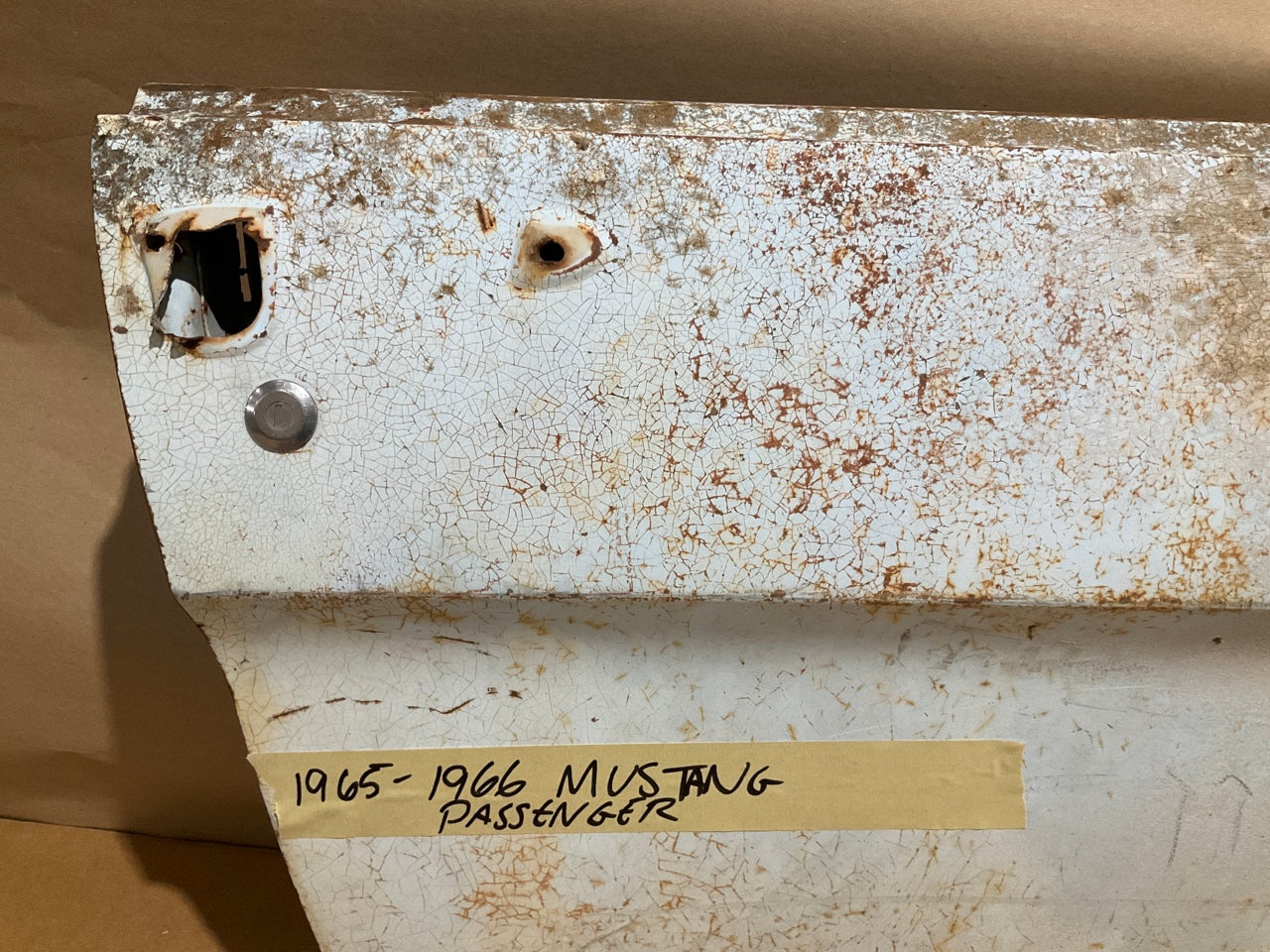 Rough - See Photos - USED OEM Right Passengers Door Shell 1965-1966 Ford Mustang