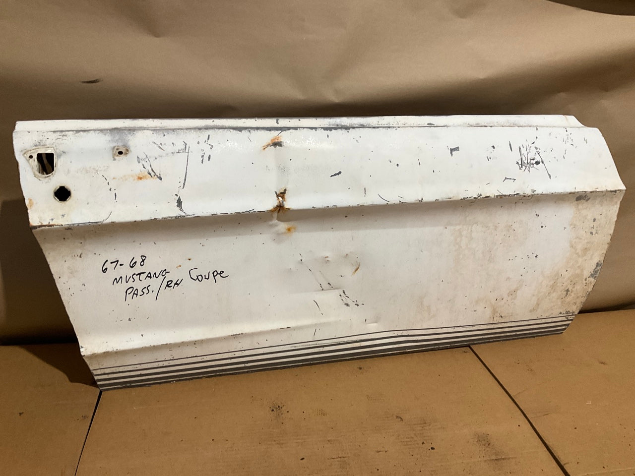 A Lot Of Rust And One Dent - USED 1967-1968 Ford Mustang Coupe Right Door