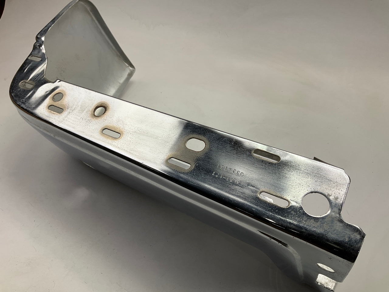 Used OEM Ford Rear Left Bumper End Cap W/ Parking Sensor Hole - 09-14 Ford F-150