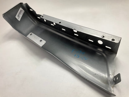 Used OEM Ford Rear Right Bumper End Cap, Silver, No Sensor Hole 15-20 Ford F-150