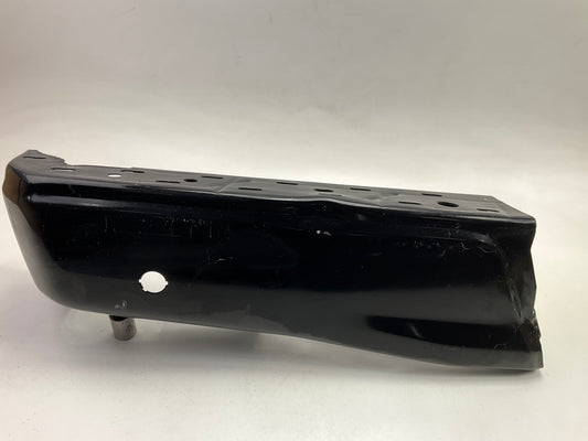 Used OEM Ford Rear Bumper Left End Cap Black W/ Sensor Hole - 2015-2020 F150